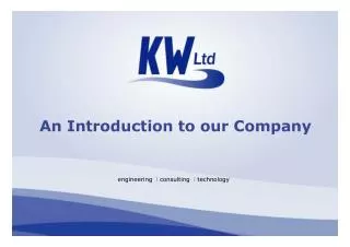 An Introduction to our Company engineering l consulting l technology