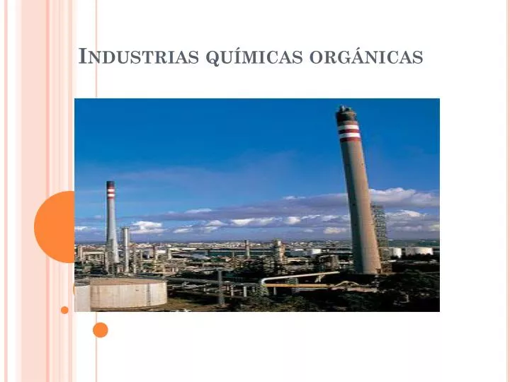 industrias qu micas org nicas