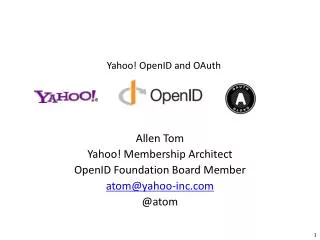 Yahoo! OpenID and OAuth