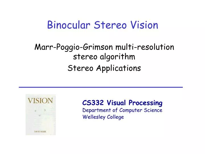 binocular stereo vision