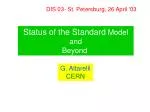 Status of the Standard Model and Beyond - slide 1