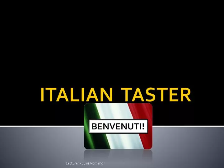 italian taster