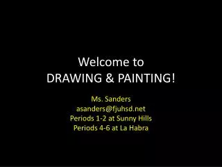Welcome to DRAWING &amp; PAINTING!