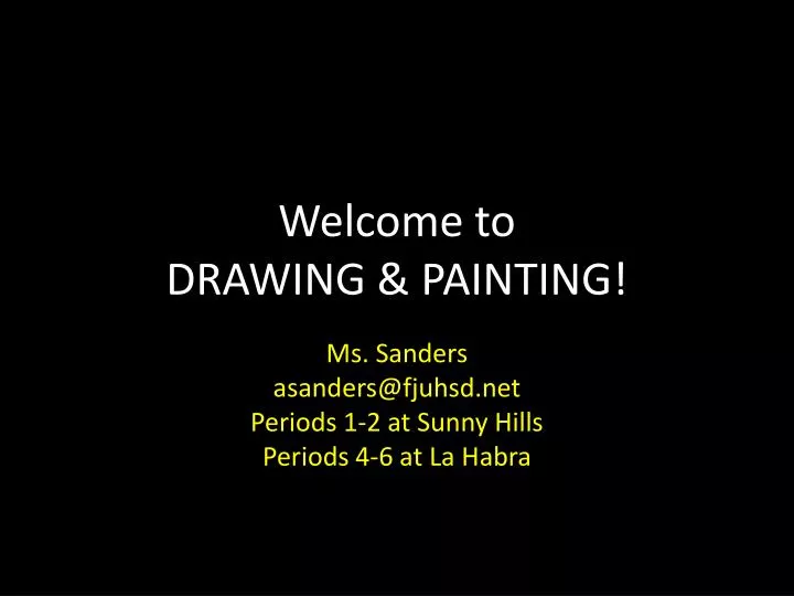 welcome to drawing painting
