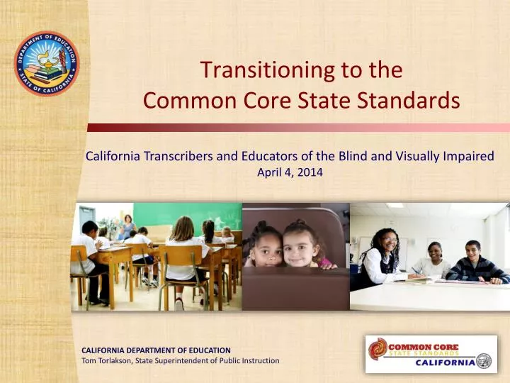 transitioning to the common core state standards