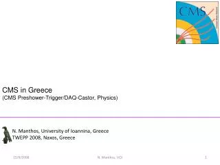 CMS in Greece (CMS Preshower-Trigger/DAQ-Castor, Physics)
