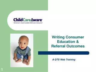 Writing Consumer Education &amp; Referral Outcomes