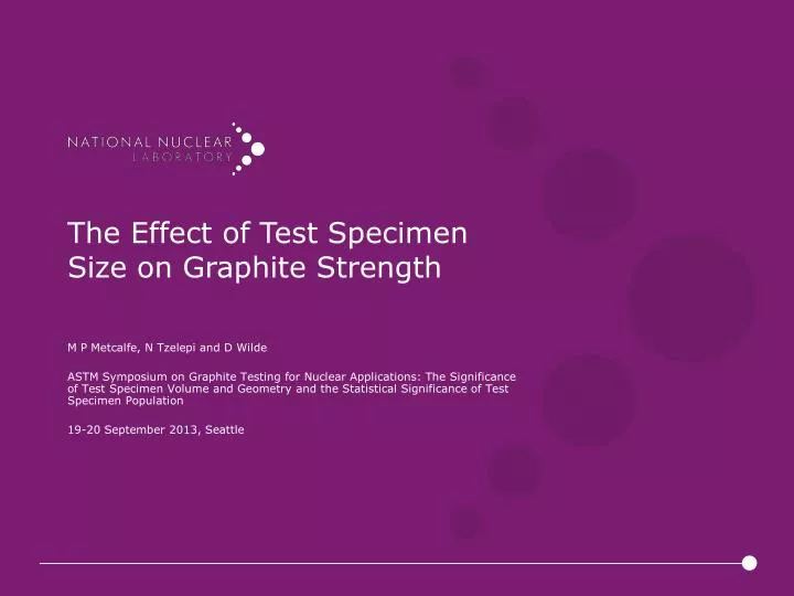 the effect of test specimen size on graphite strength