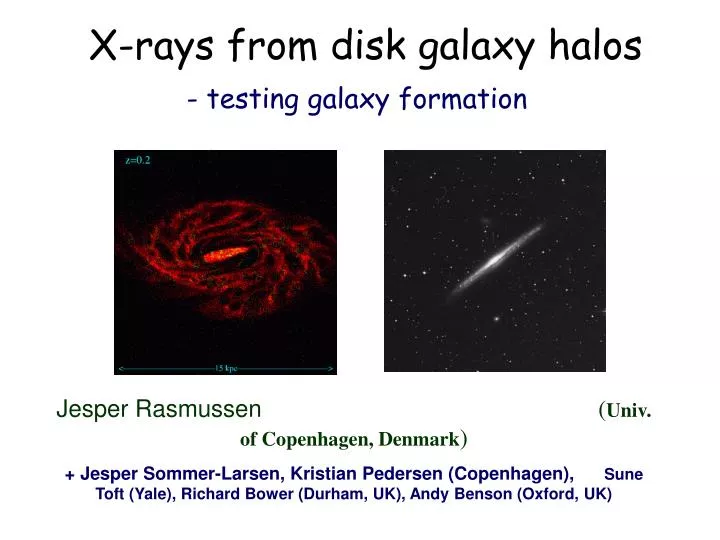 x rays from disk galaxy halos