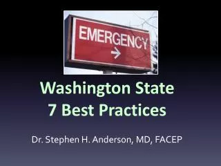 Washington State 7 Best Practices