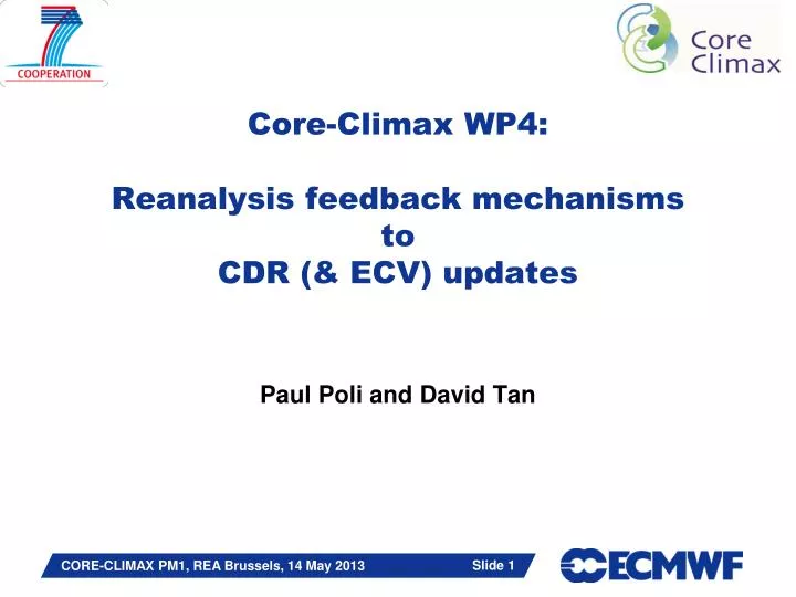 core climax wp4 reanalysis feedback mechanisms to cdr ecv updates
