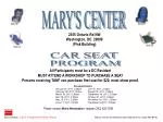 CAR SEAT PROGRAM