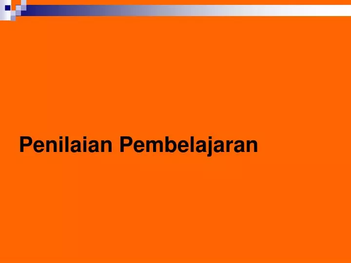 penilaian pembelajaran