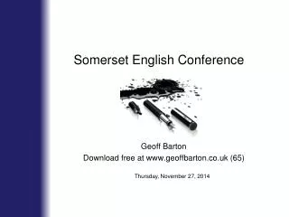 Somerset English Conference