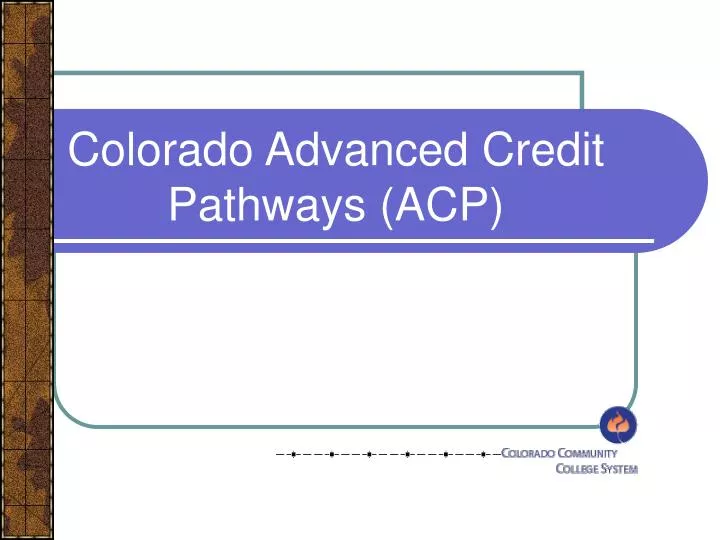 colorado advanced credit pathways acp