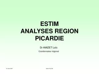 estim analyses region picardie
