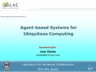 Agent-based Systems for Ubiquitous Computing