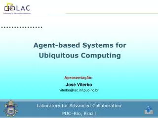 agent based systems for ubiquitous computing