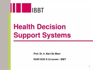 Health Decision Support Systems