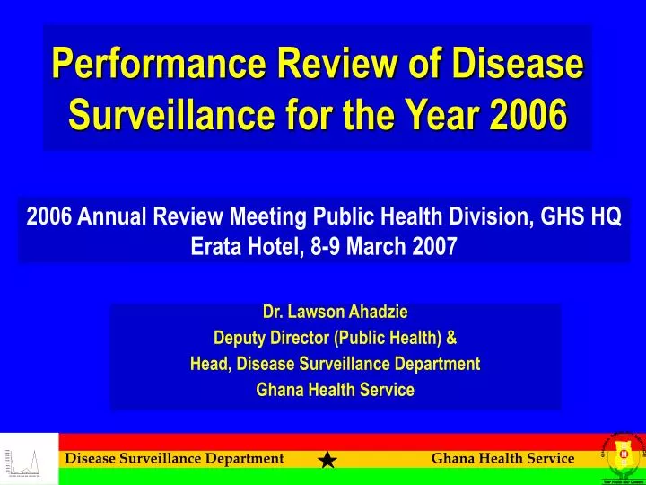 performance review of disease surveillance for the year 2006