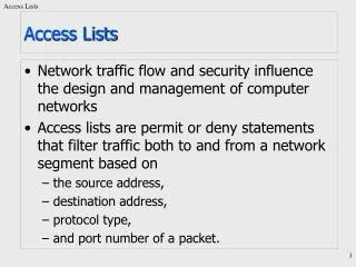 Access Lists