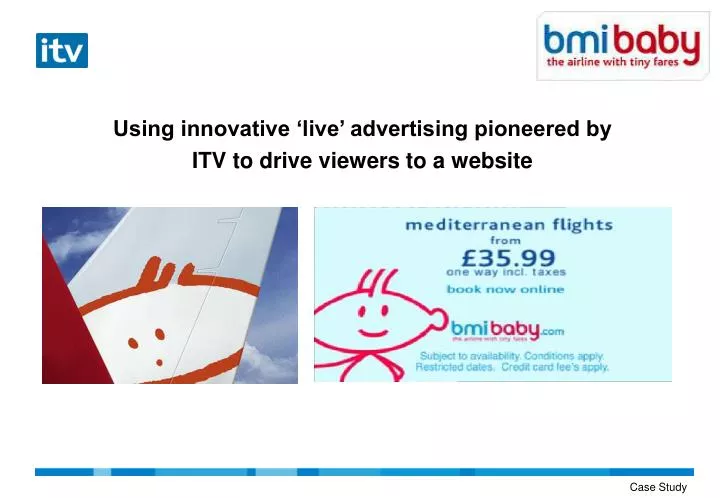 using innovative live advertising pioneered by itv to drive viewers to a website