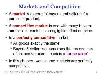 Markets and Competition