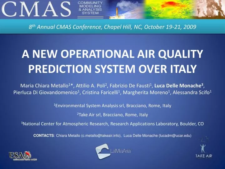 a new operational air quality prediction system over italy