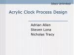 Acrylic Clock Process Design - slide 1