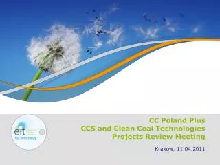 CC Poland Plus CCS and Clean Coal Technologies Project s Review Meeting