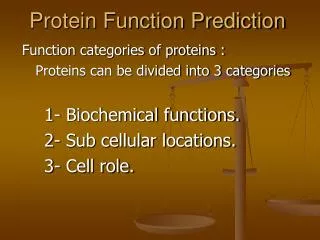 Protein Function Prediction