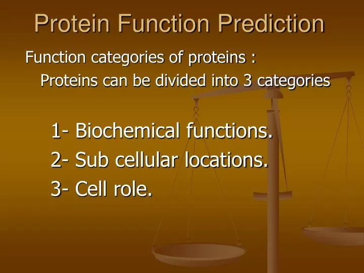 protein function prediction