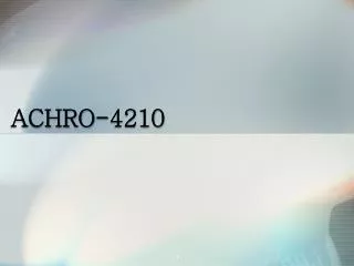 ACHRO-4210