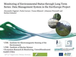 1 CNR - Institute for Electromagnetic Sensing of the Environment