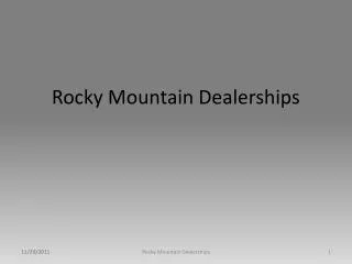 Rocky Mountain Dealerships