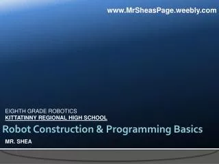 Robot Construction &amp; Programming Basics