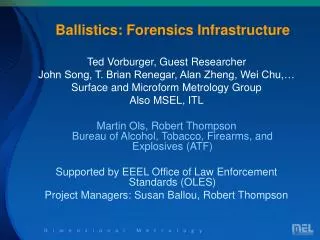 Ballistics: Forensics Infrastructure