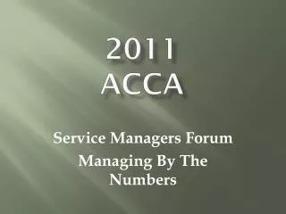 2011 ACCA