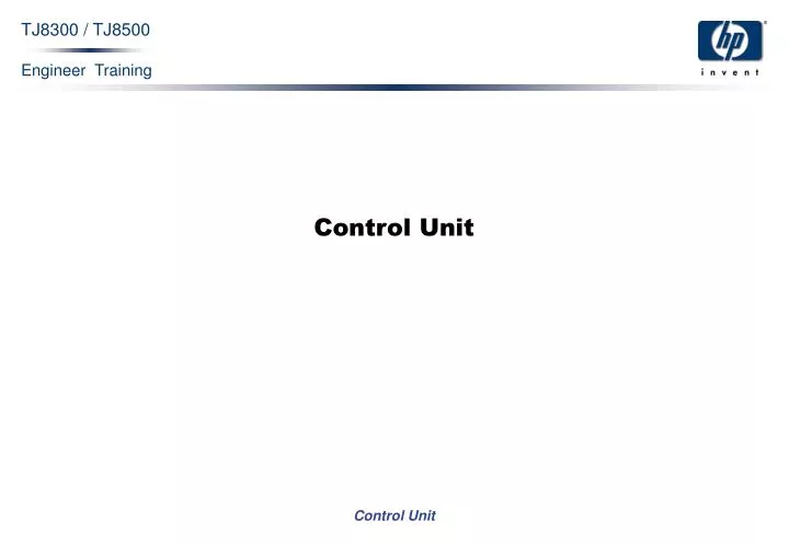 control unit