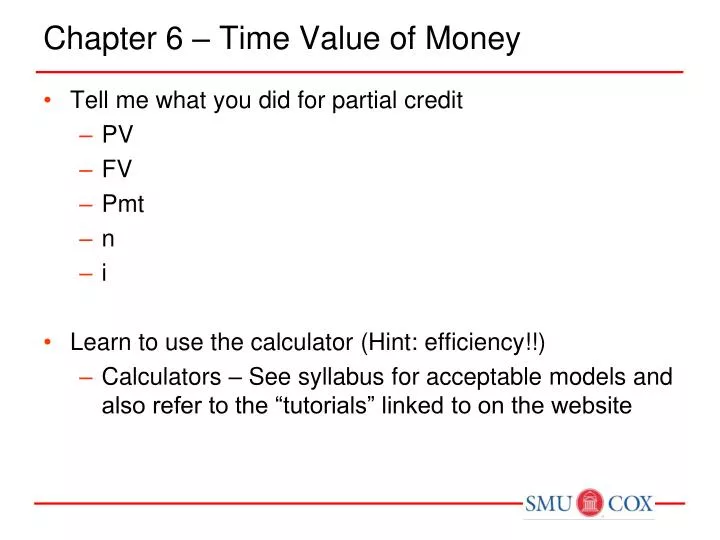chapter 6 time value of money