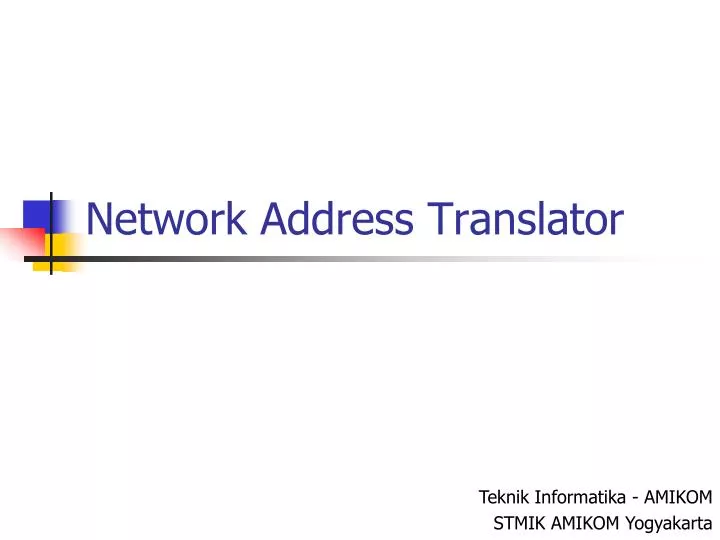 network address translator