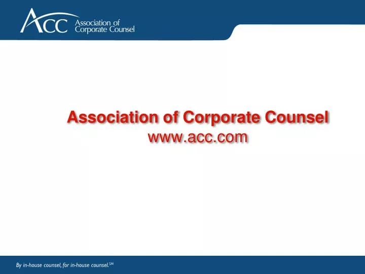 association of corporate counsel www acc com