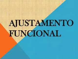 ajustamento funcional