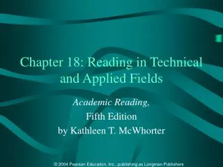 Chapter 18: Reading in Technical and Applied Fields