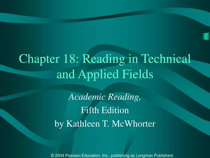 chapter 18 reading in technical and applied fields