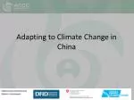 Adapting to Climate Change in China - slide 1