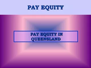 PAY EQUITY