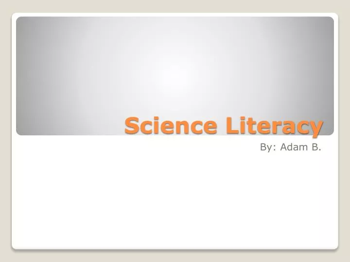science literacy