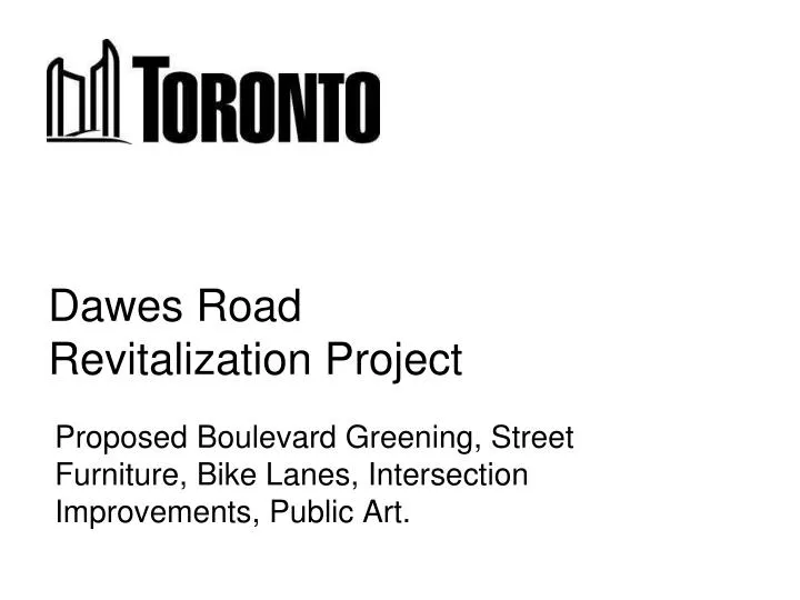 dawes road revitalization project