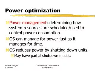Power optimization